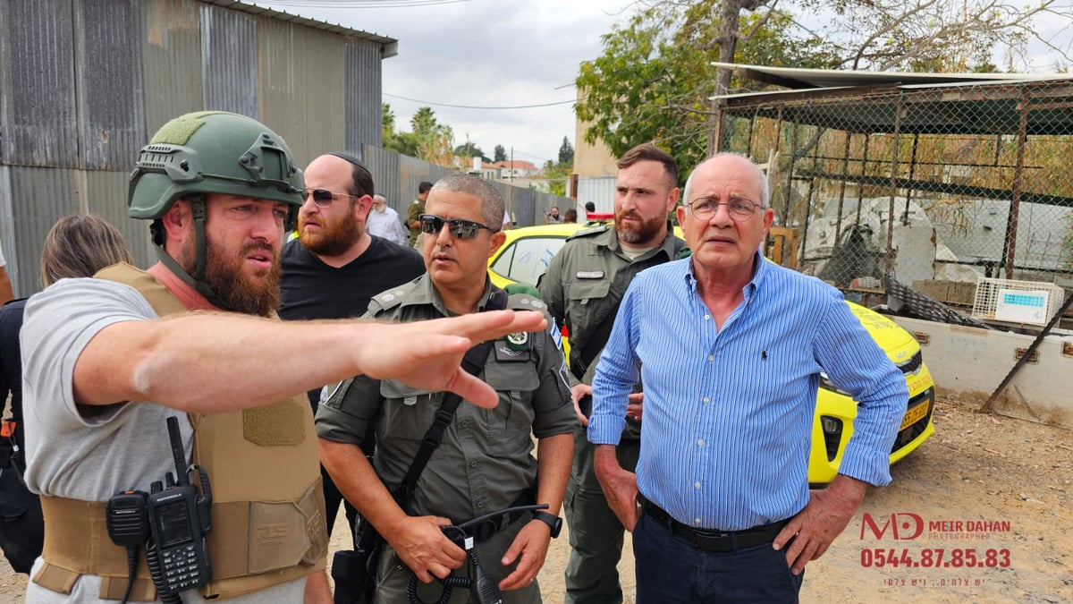 זירת הנפילה בכפר חב"ד