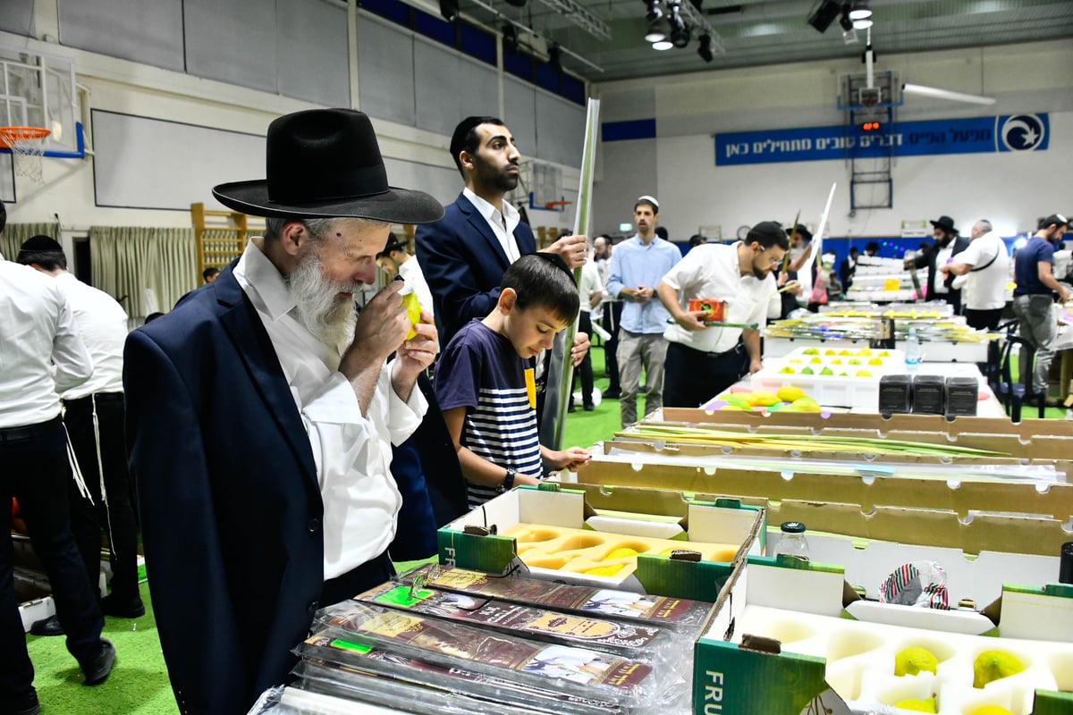 ערב חג הסוכות ברחובות בני ברק 