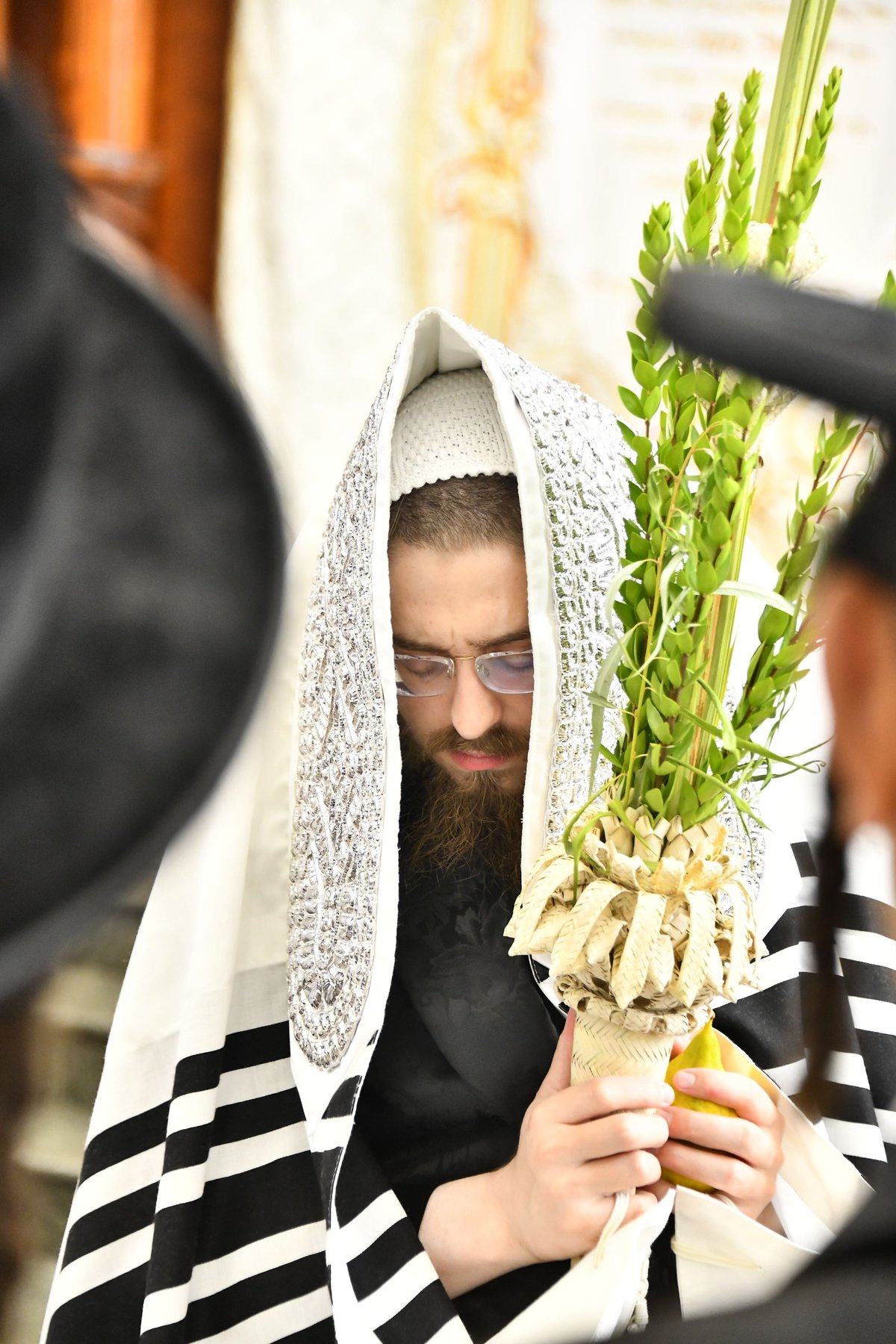 האדמו"ר מסאדיגורה בנטילת לולב 