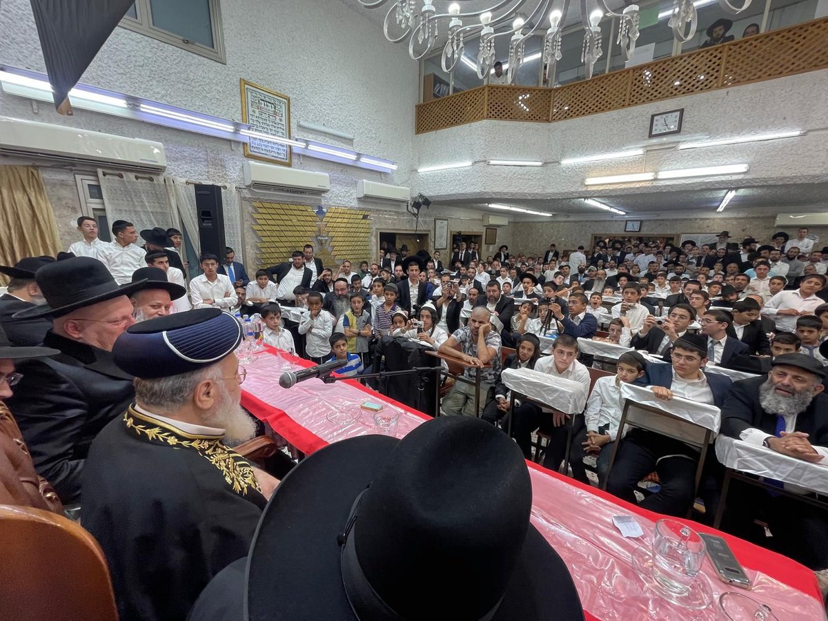 הקבלת פני רבו בישיבת 'אור דוד'