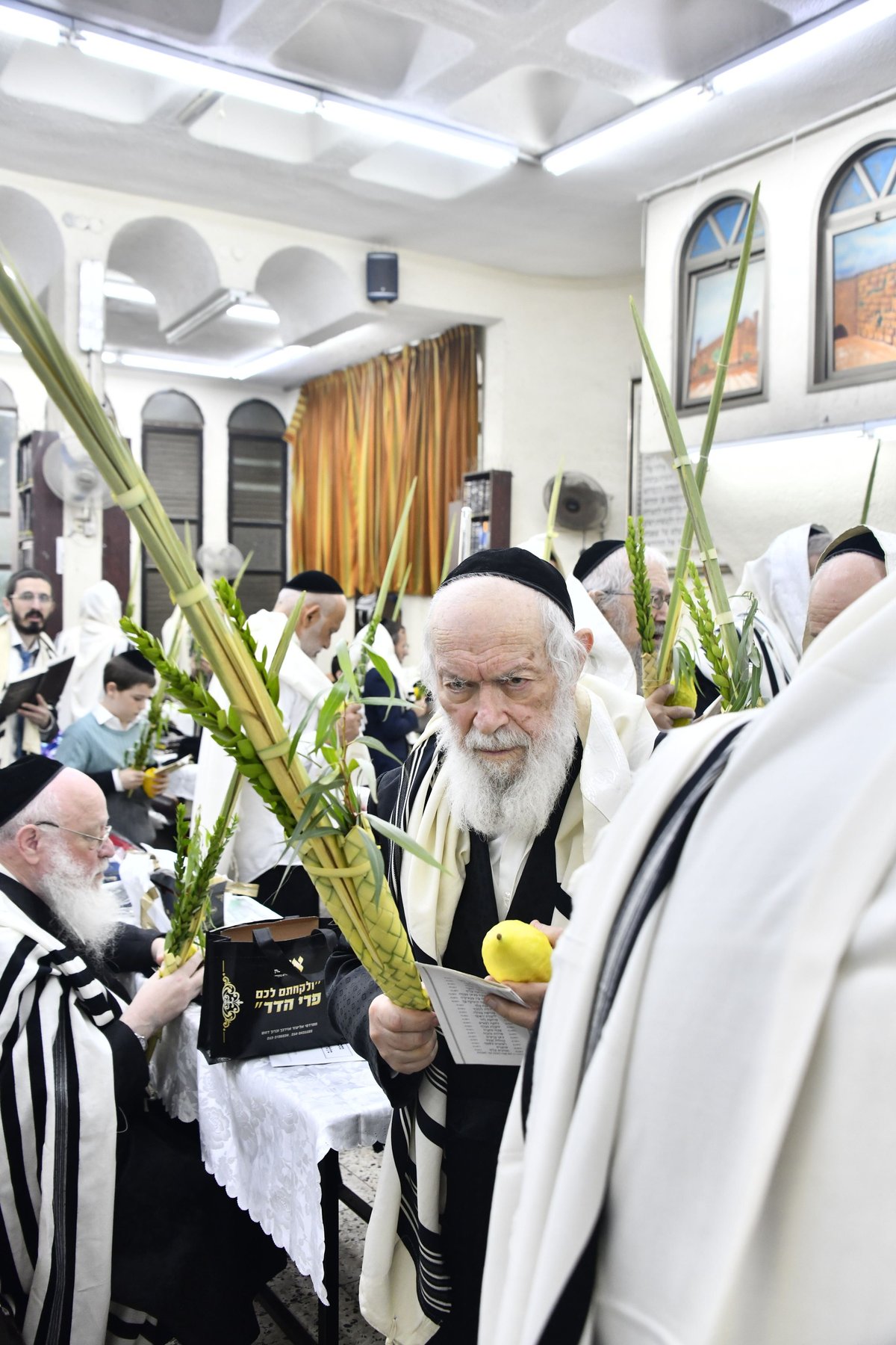 הגאון רבי יצחק זילברשטיין בנטילת לולב 