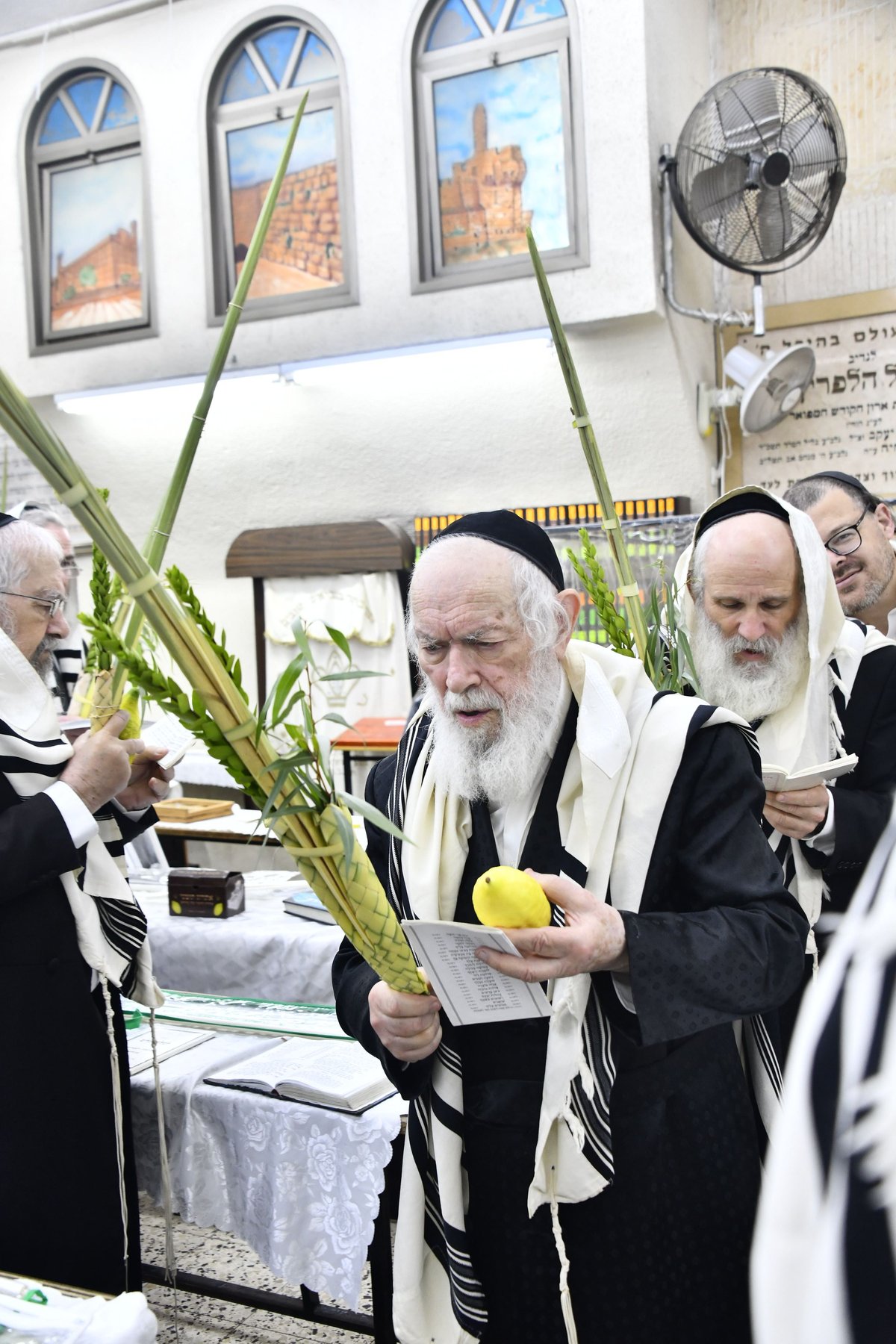 הגאון רבי יצחק זילברשטיין בנטילת לולב 