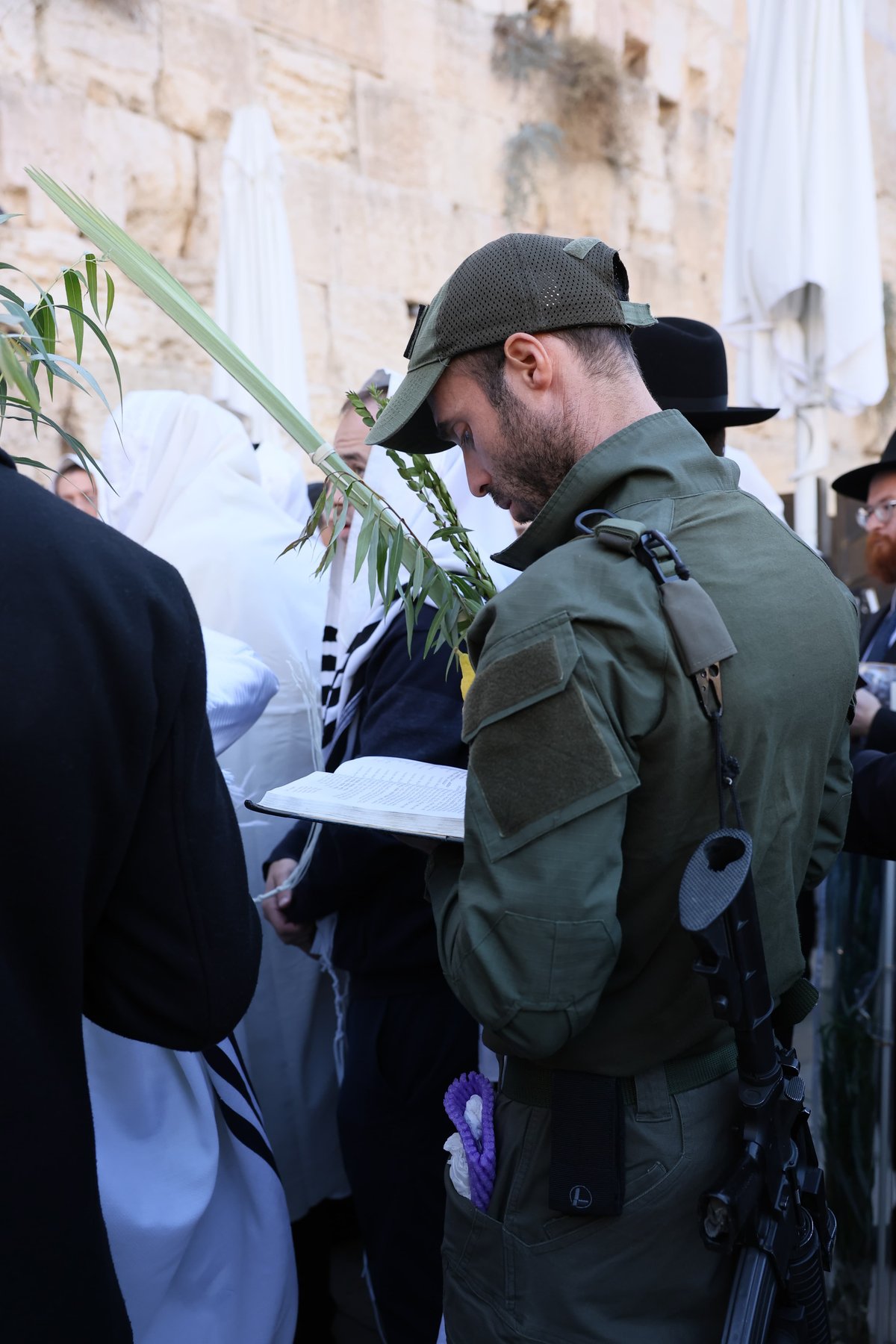 תפילת שחרית בכותל המערבי, הושענא רבה תשפ"ה