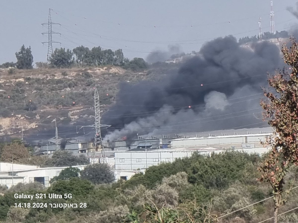 שריפת הענק באזור התעשייה בעמנואל