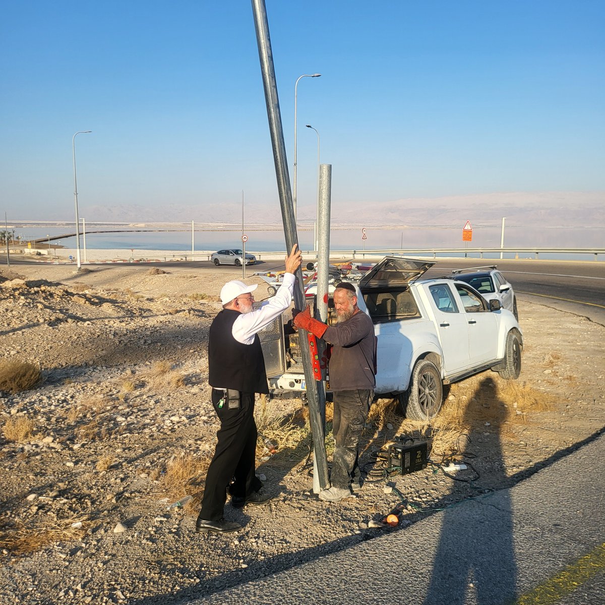 הכנות לקראת בניית המרכז הרפואי 'חיים לילד' למרגלות ים המלח