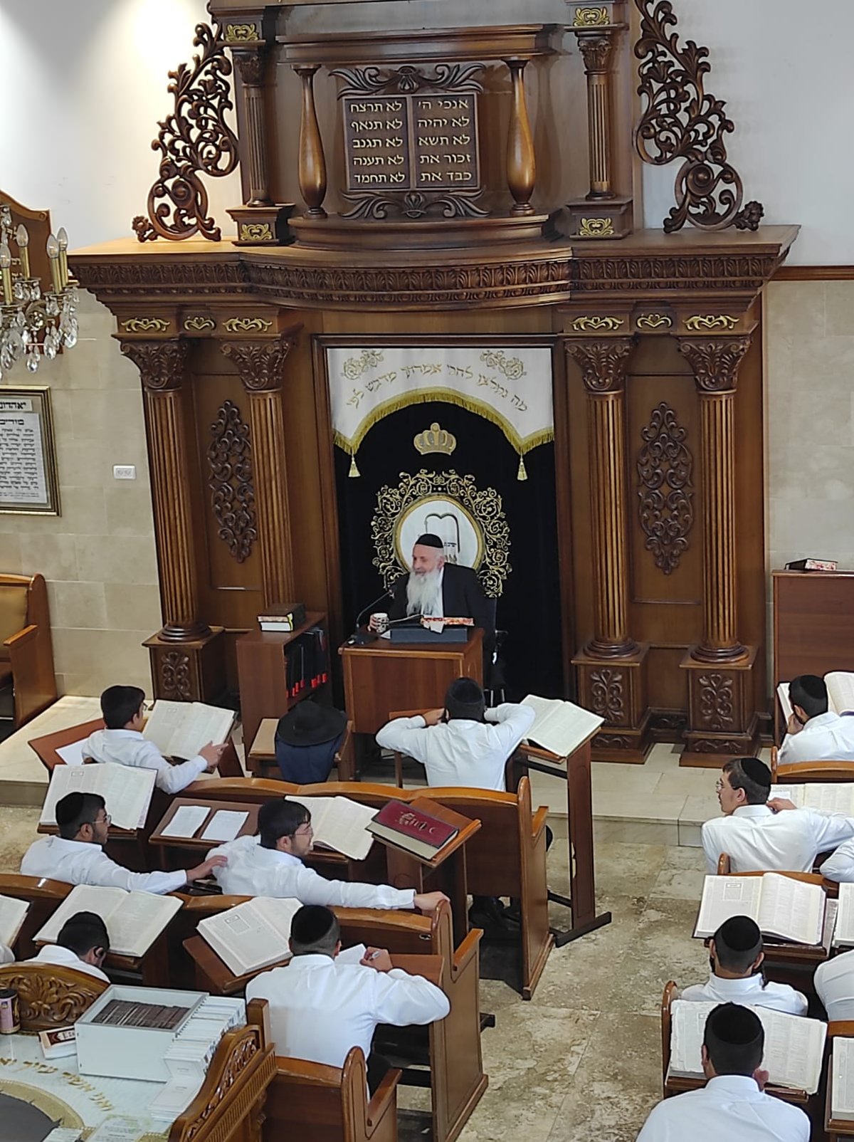 עצרת בישיבת 'לב אליהו'