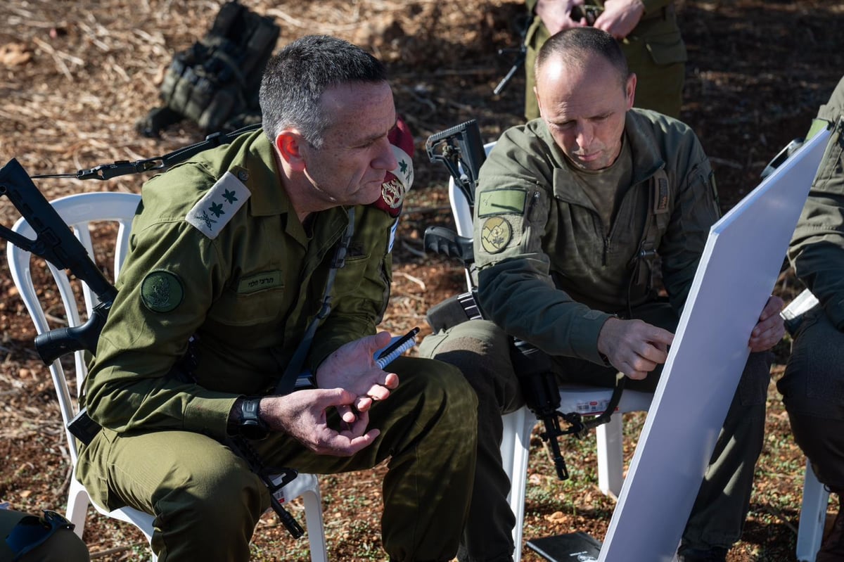 הרמטכ"ל הרצי הלוי בפיקוד הצפון ובדרום לבנון