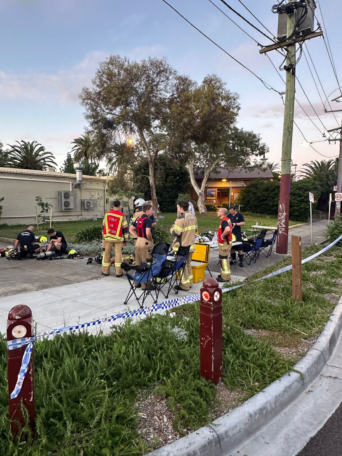 זירת האירוע במלברון שבאוסטרליה