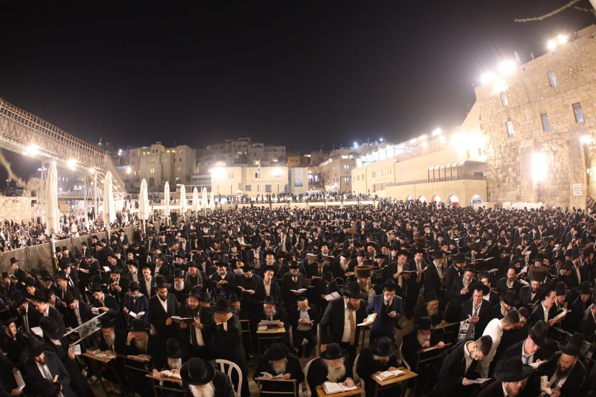 עצרת התפילה בכותל המערבי לרפואת הגר"א דויטש