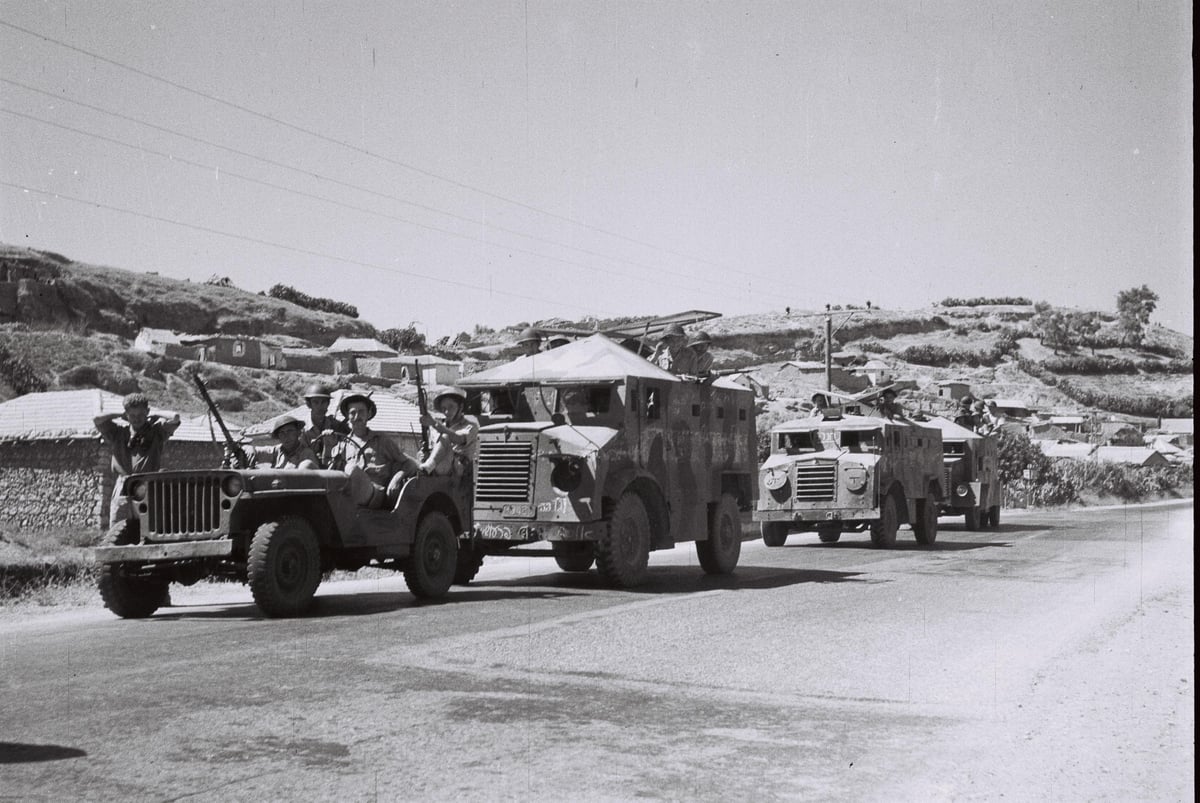 שיירת רכבים משוריינים של חטיבת גבעתי במלחמת העצמאות