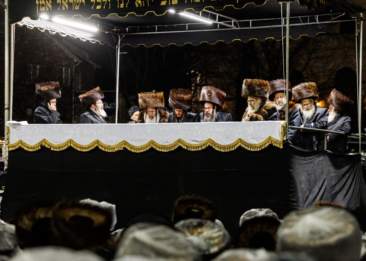 מעמד החופה בנישואי נכד האדמו"ר מסאטמר