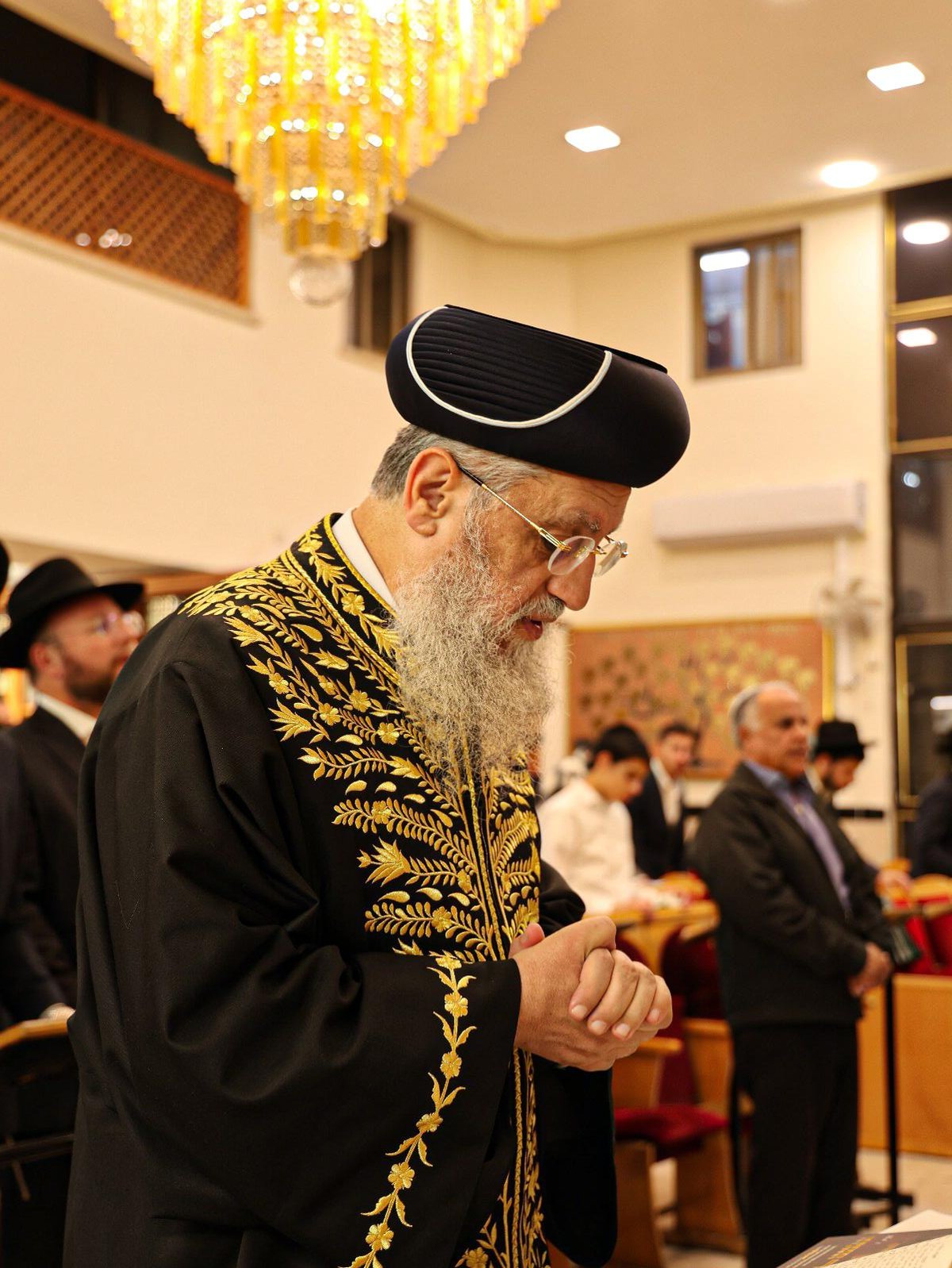 הגאון רבי דוד יוסף בעצרת התעוררות בבני ברק