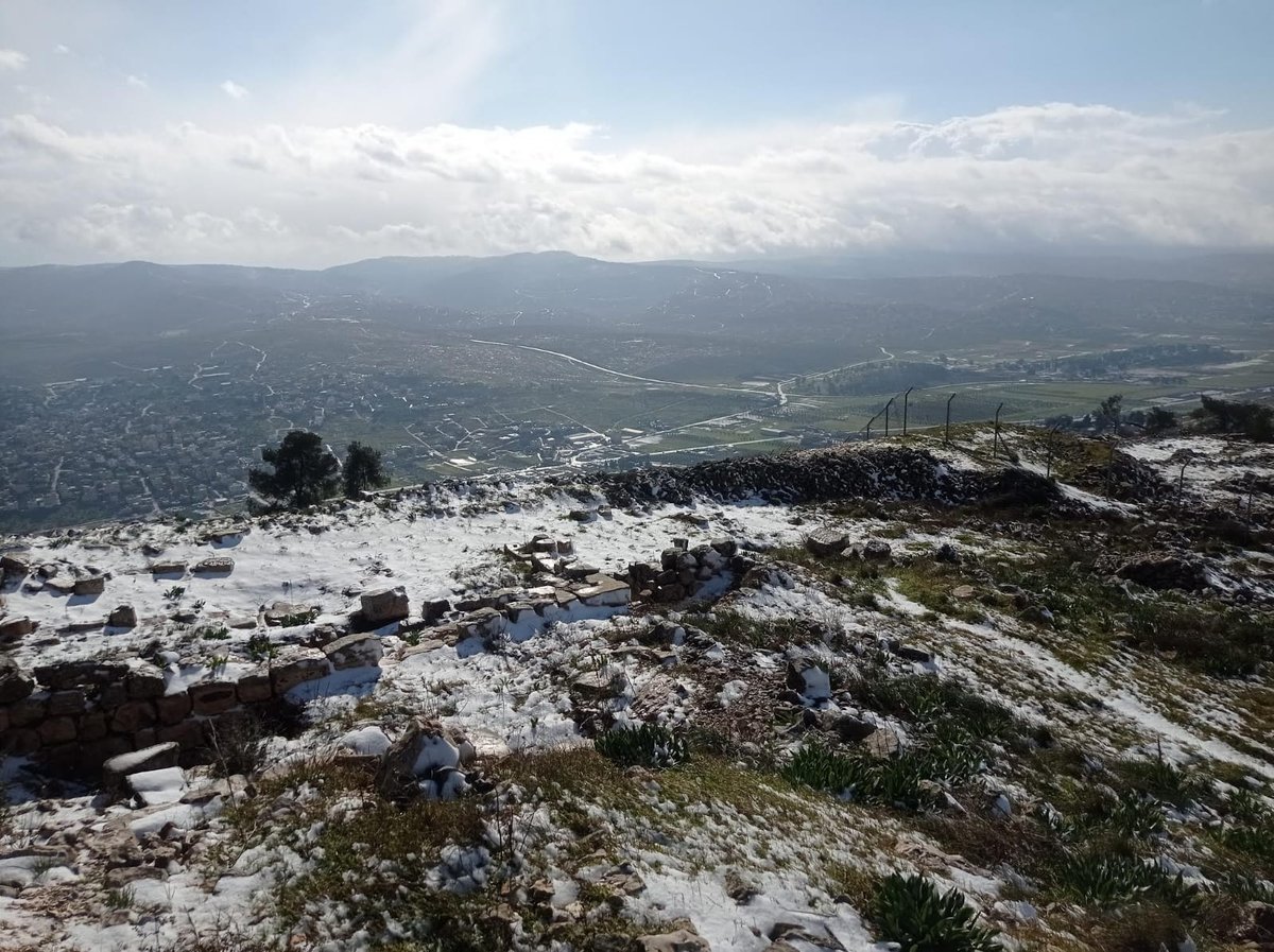 שלג בהרי השומרון