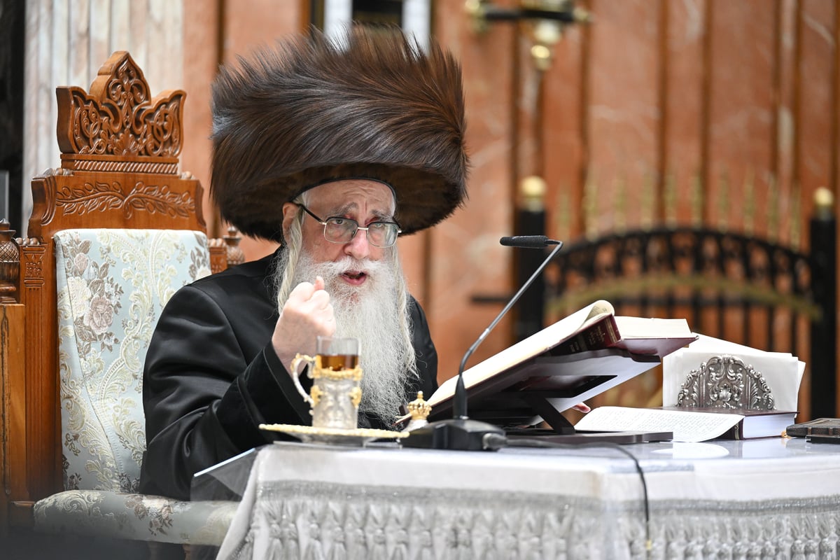 מוצאי שבת חנוכה בחצה"ק צאנז