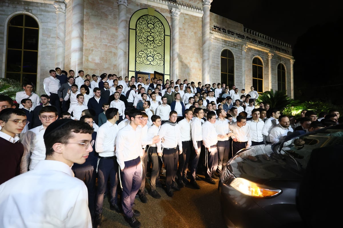 ראש הישיבה בביקור בישיבת עטרת שלמה