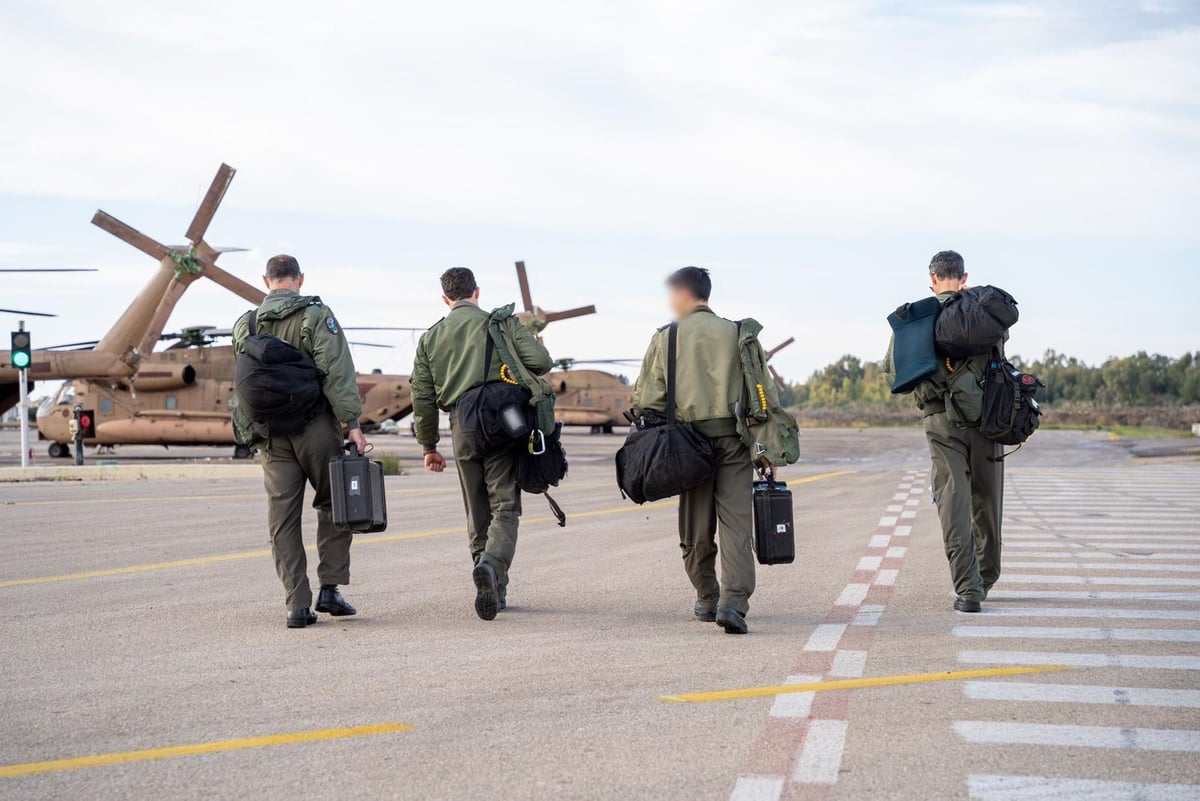 ההכנות להמראת צוותי חיל האוויר לקראת קליטת השבות