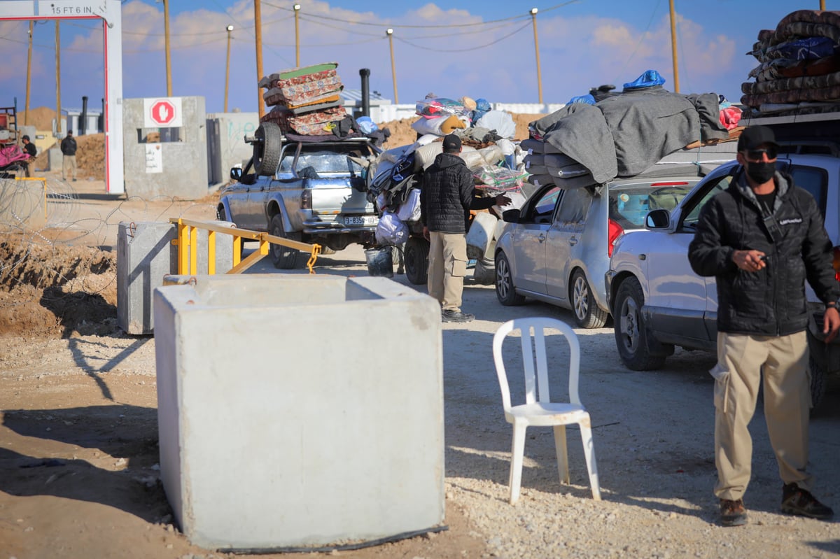 הבידוק האמריקאי במחסום נצרים של העזתים החוזרים לצפון הרצועה