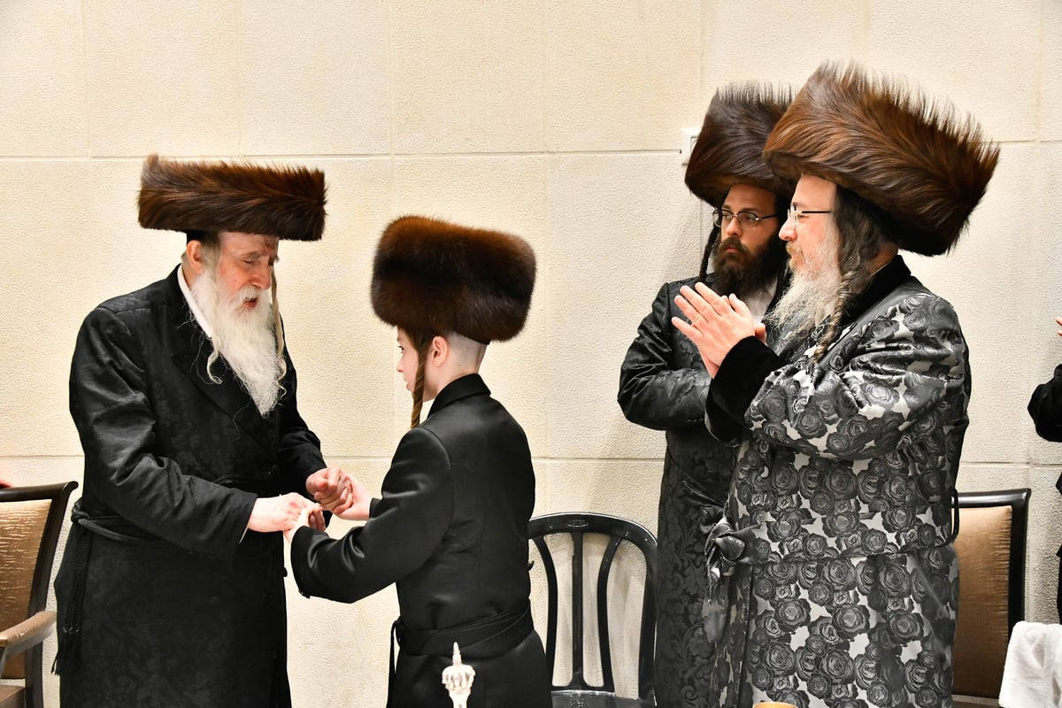 שמחת הבר מצווה לנכד האדמו"רים ממחנובקא בעלזא - ביאלה בני ברק