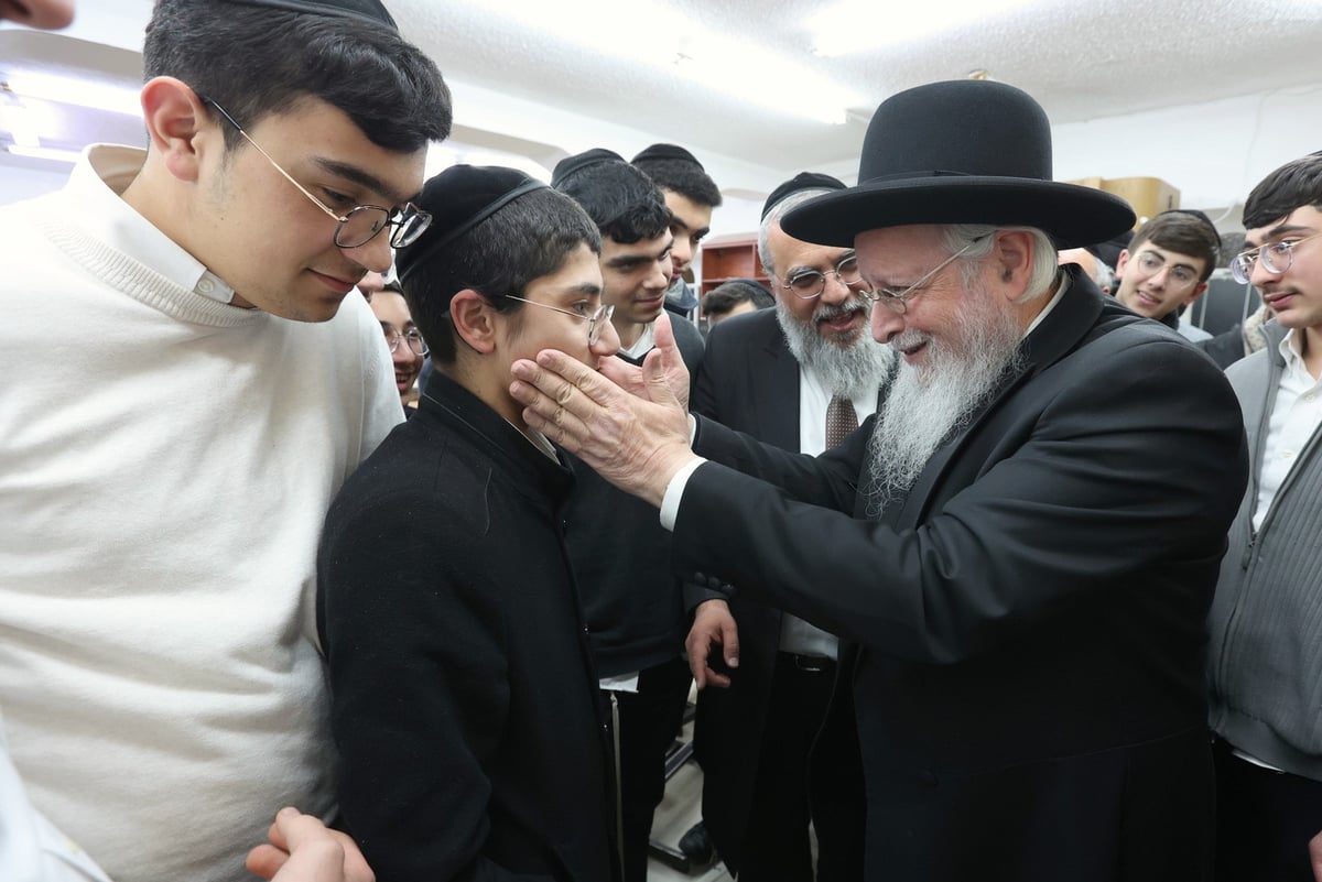 הגר"ש זעפרני בביקור בישיבת 'משכן חיים'