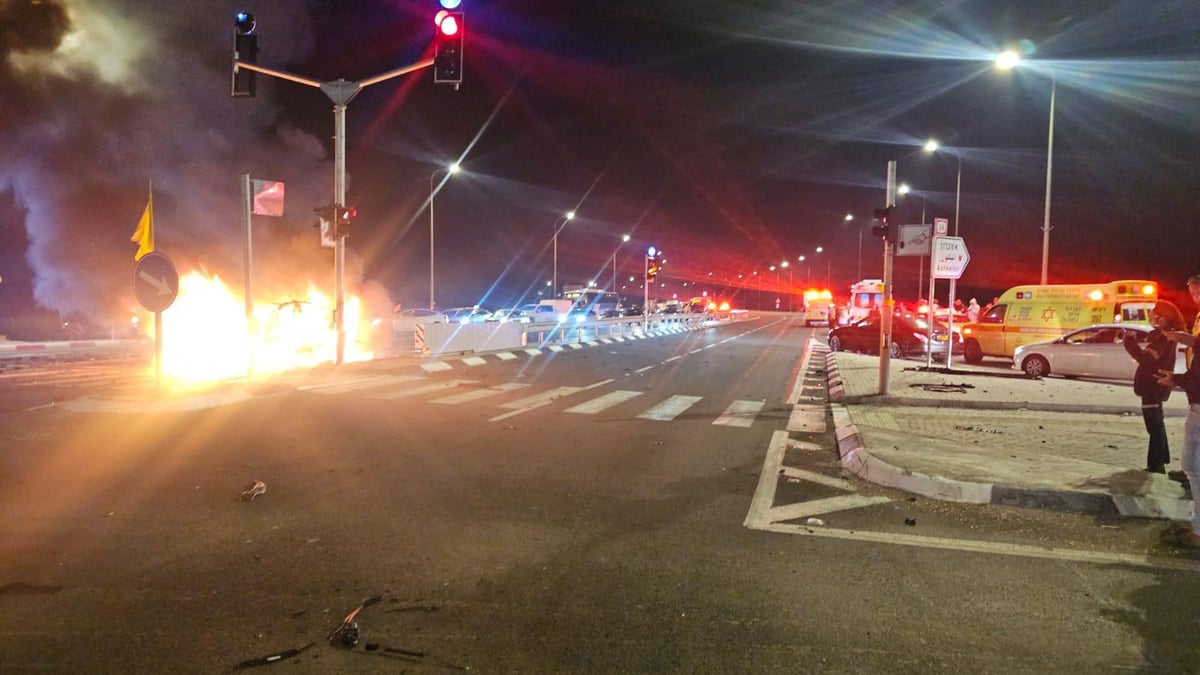 חשד לחיסול: רכב התפוצץ בכביש המרכזי, הנהג נהרג