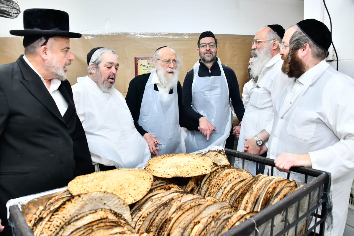 הגה"צ רבי שמעון גלאי באפיית מצות