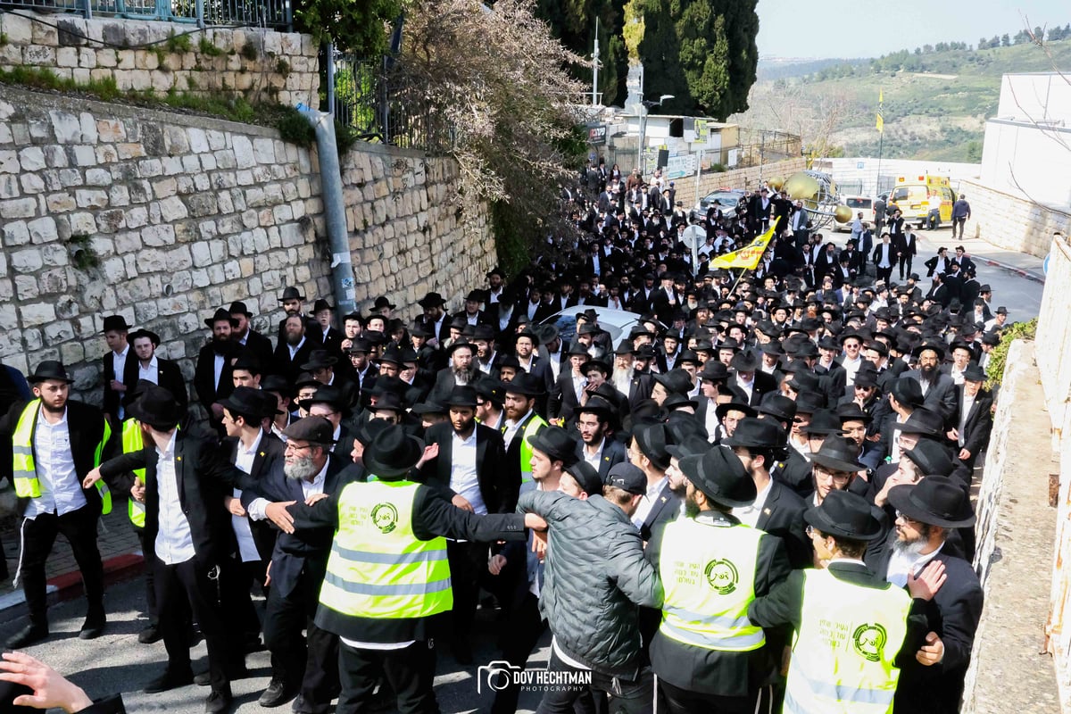 מסע הלוויית הגה"ח רבי יוסף יצחק ווילשאנסקי זצ"ל