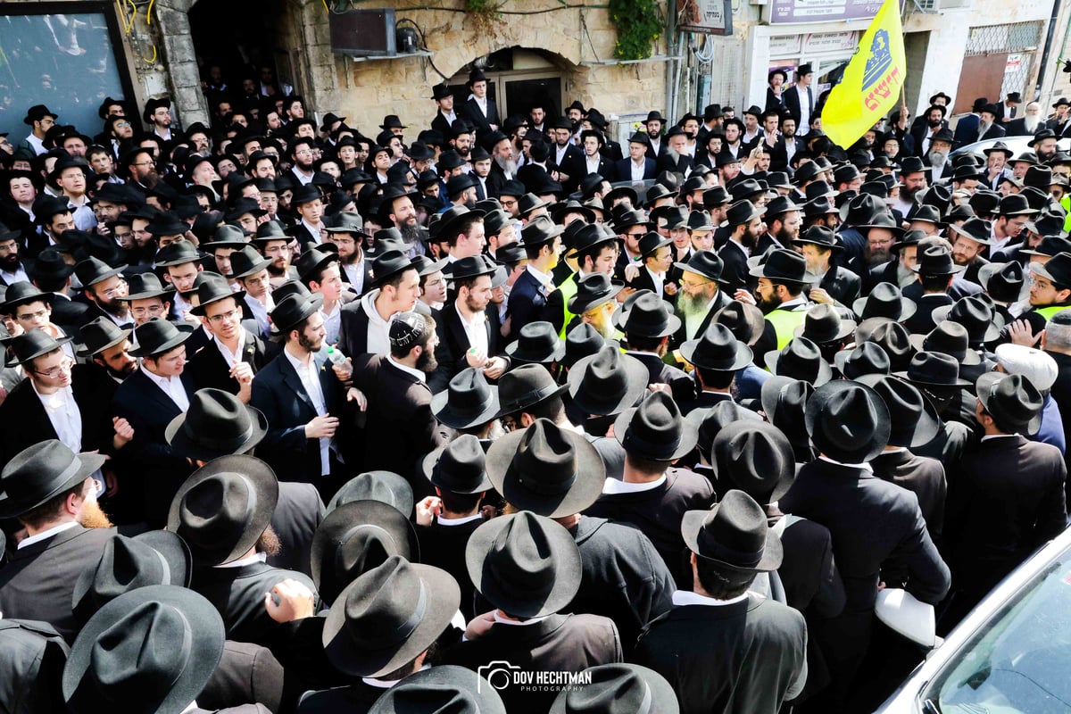 מסע הלוויית הגה"ח רבי יוסף יצחק ווילשאנסקי זצ"ל