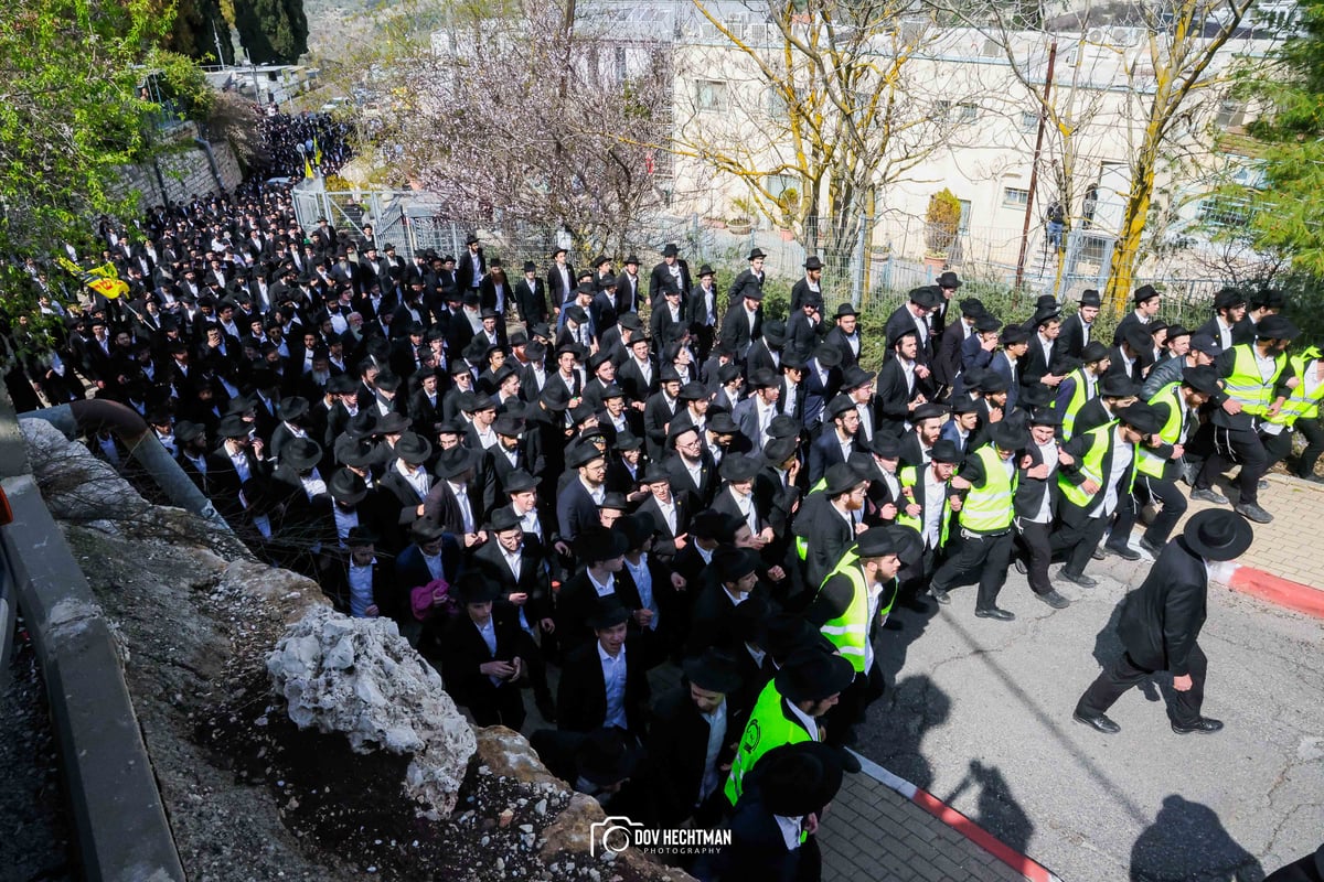 מסע הלוויית הגה"ח רבי יוסף יצחק ווילשאנסקי זצ"ל