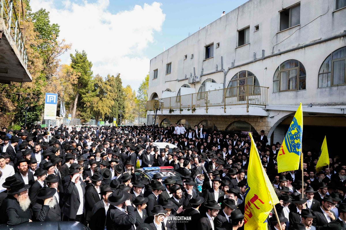 מסע הלוויית הגה"ח רבי יוסף יצחק ווילשאנסקי זצ"ל