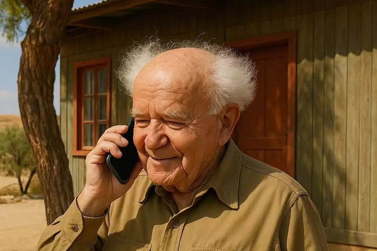 אווטאר בינה מלאכותית של דוד בן-גוריון