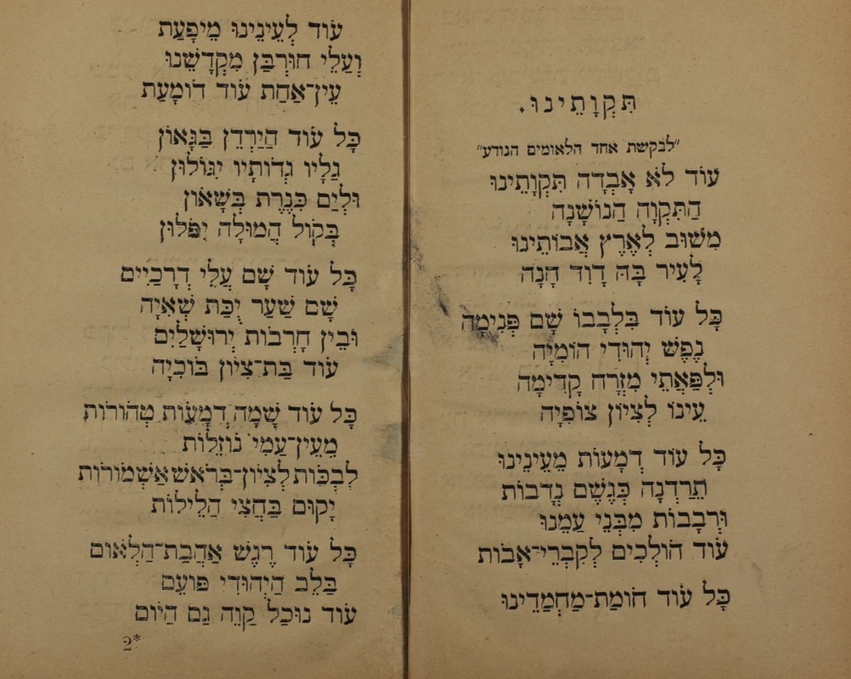 קטע מתוך 'תקוותינו' במקור מאת המחבר מתוך ספרו ברקאי