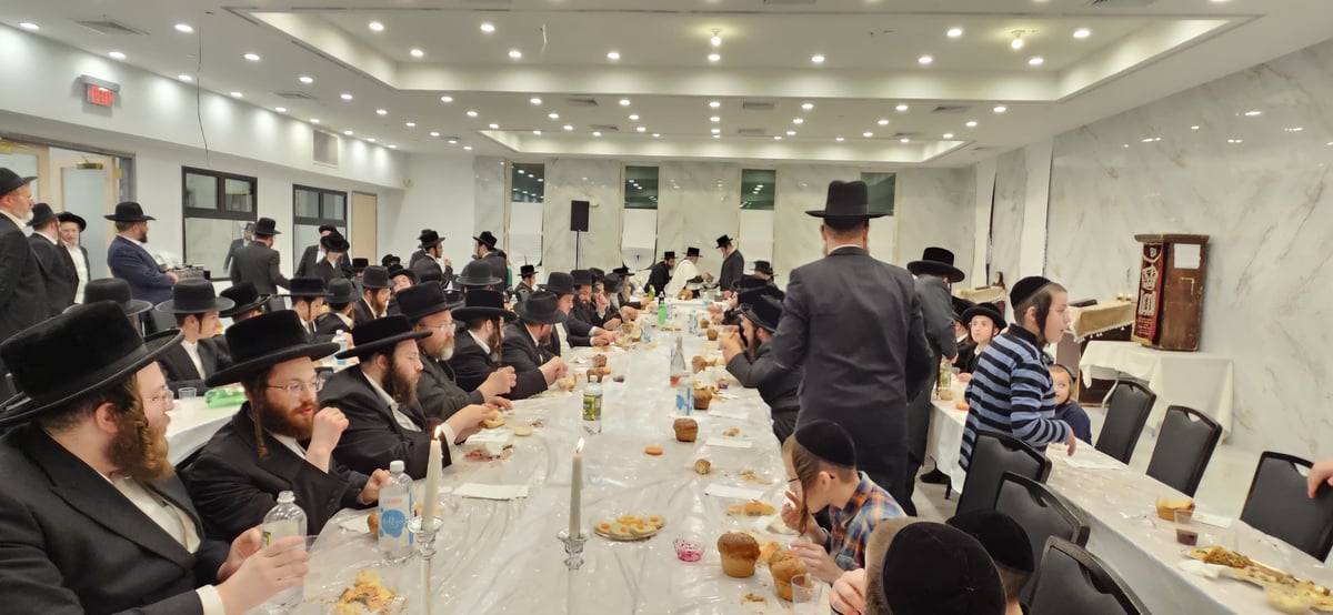האדמו"ר מקוסען לייקווד בהילולת הרה"ק ר' ישעל'ע מקרעסטיר זי"ע