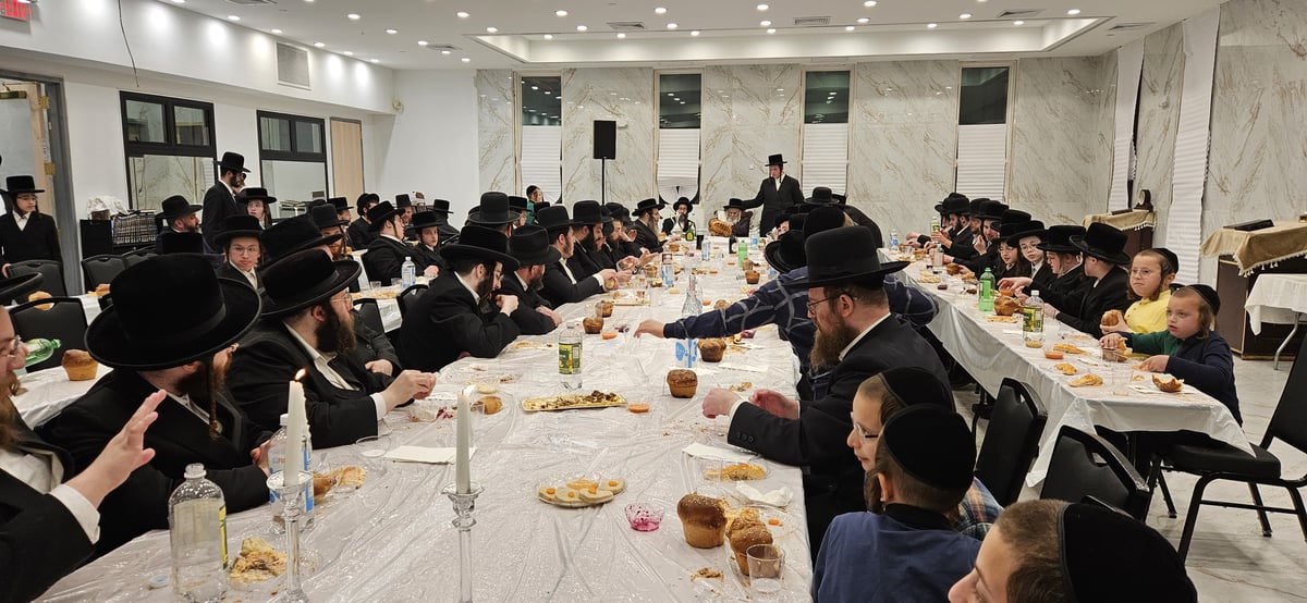 האדמו"ר מקוסען לייקווד בהילולת הרה"ק ר' ישעל'ע מקרעסטיר זי"ע