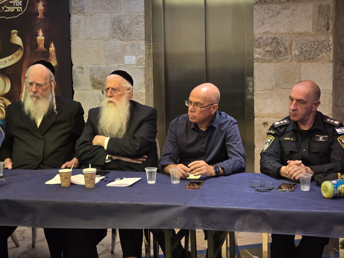 סיור הוועדה לביטחון לאומי בהר מירון - שבוע לפני ההילולה