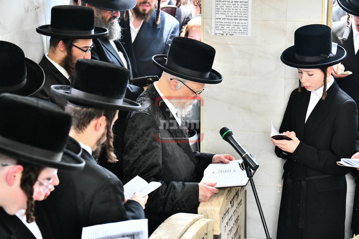 האדמו"ר מסערט ויז'ניץ בציון אביו זצ"ל