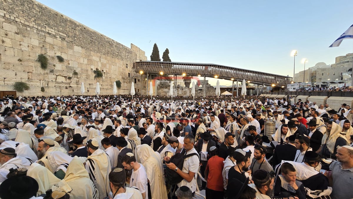 רבבות ב'כותל המערבי' בתשעה באב