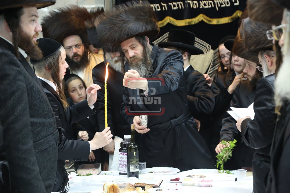 האדמו"ר מפיטסבורג בסעודה שלישית והבדלה בבני ברק