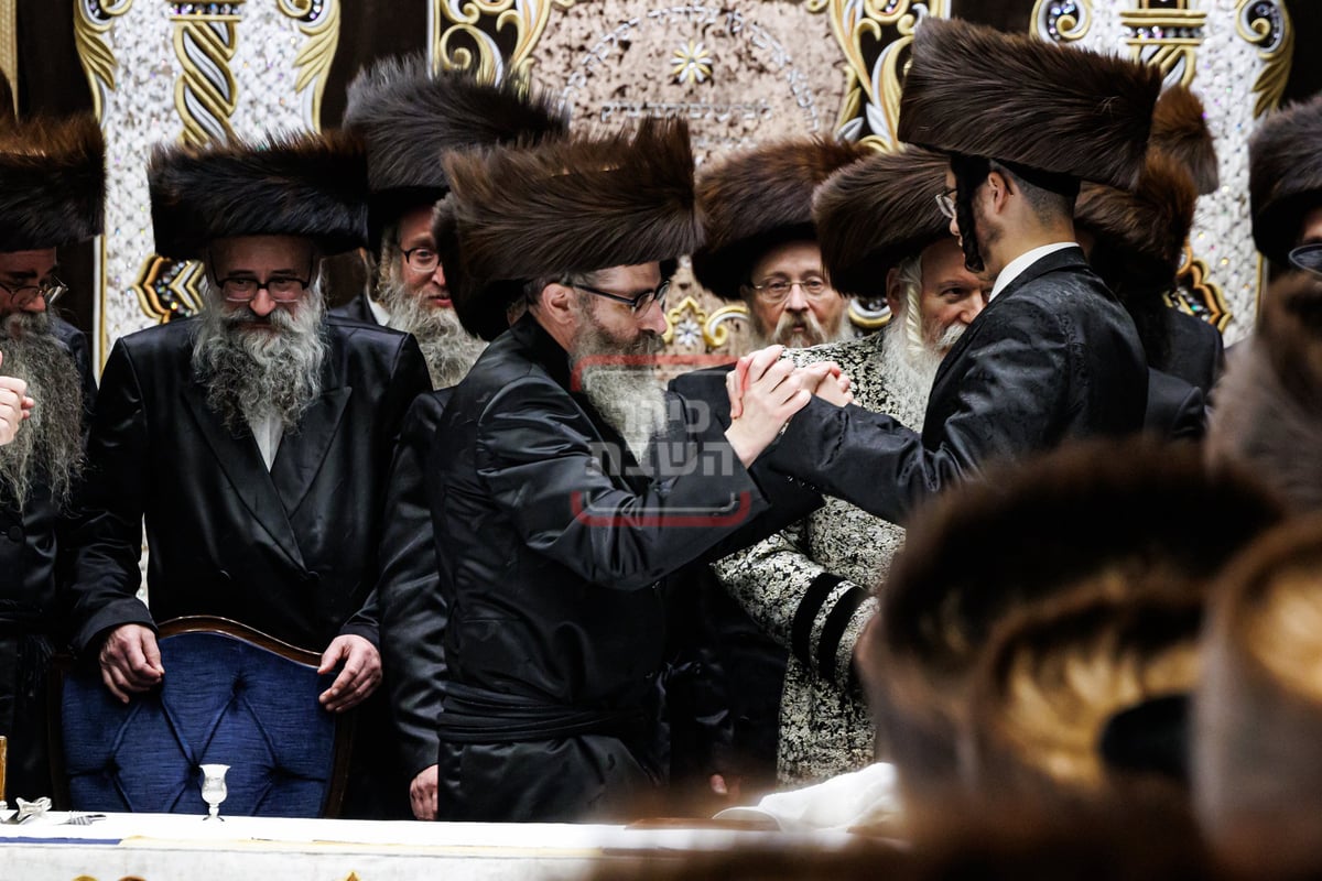 שמחת השבע ברכות לנכד האדמו"ר מבאבוב 