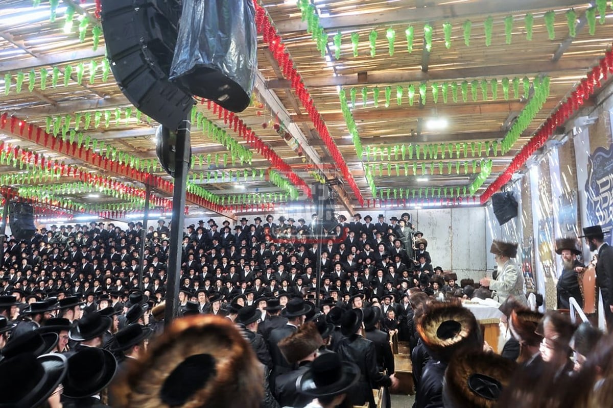 האדמו"ר מסאטמר בטיש מיוחד לאלפי הבחורים בחוה"מ