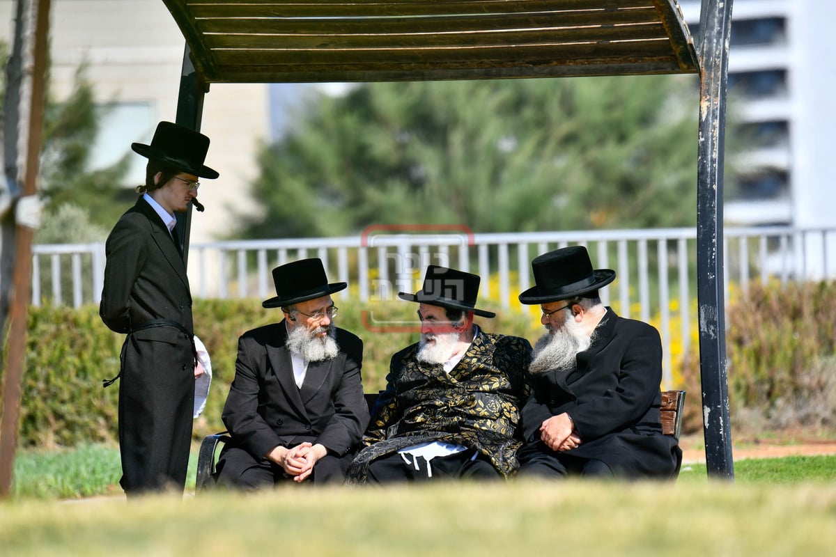 האדמו"ר מויז'ניץ בנאות דשא בנתניה 