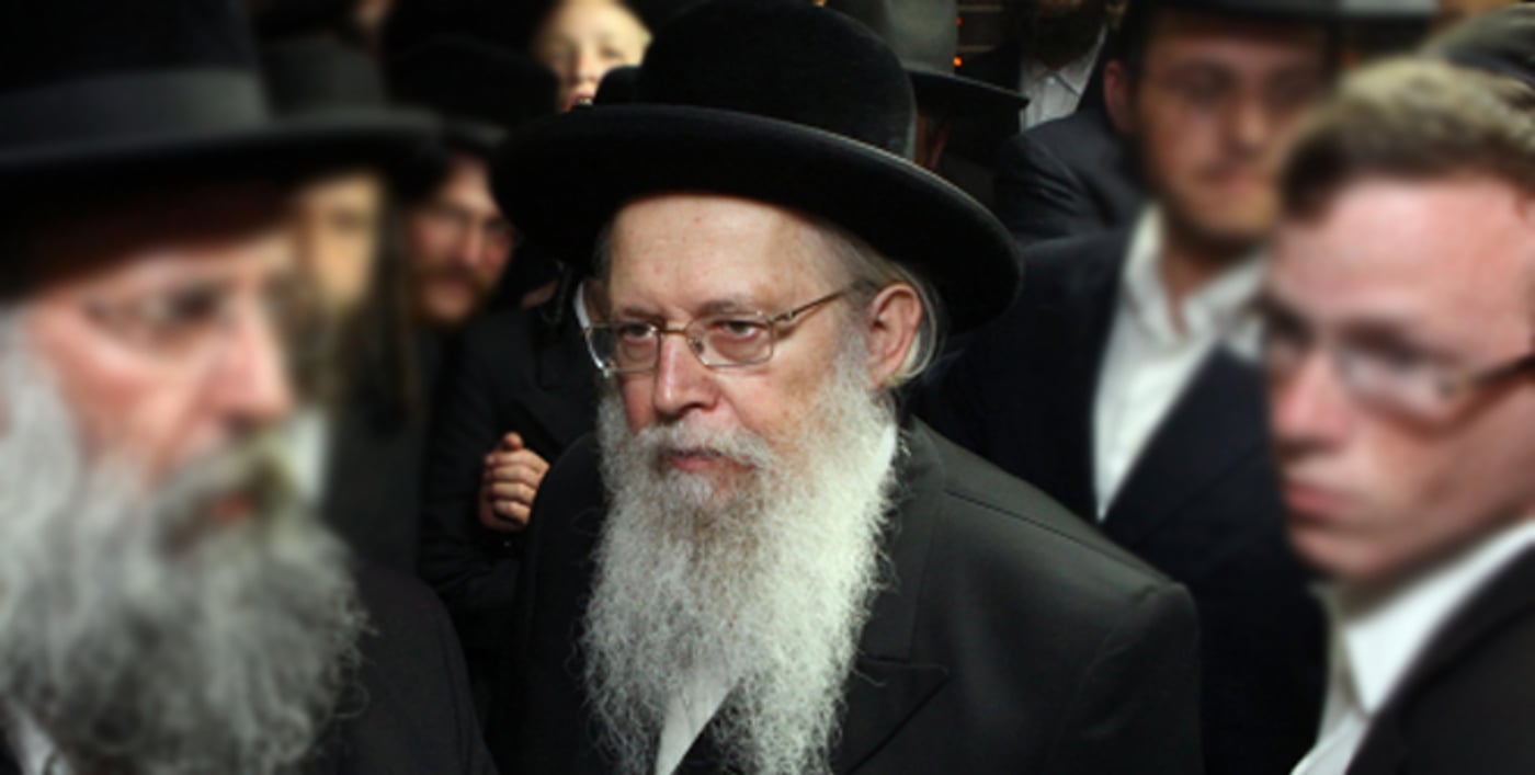 האדמו"ר מסלונים מגיע לטיש, אמש |