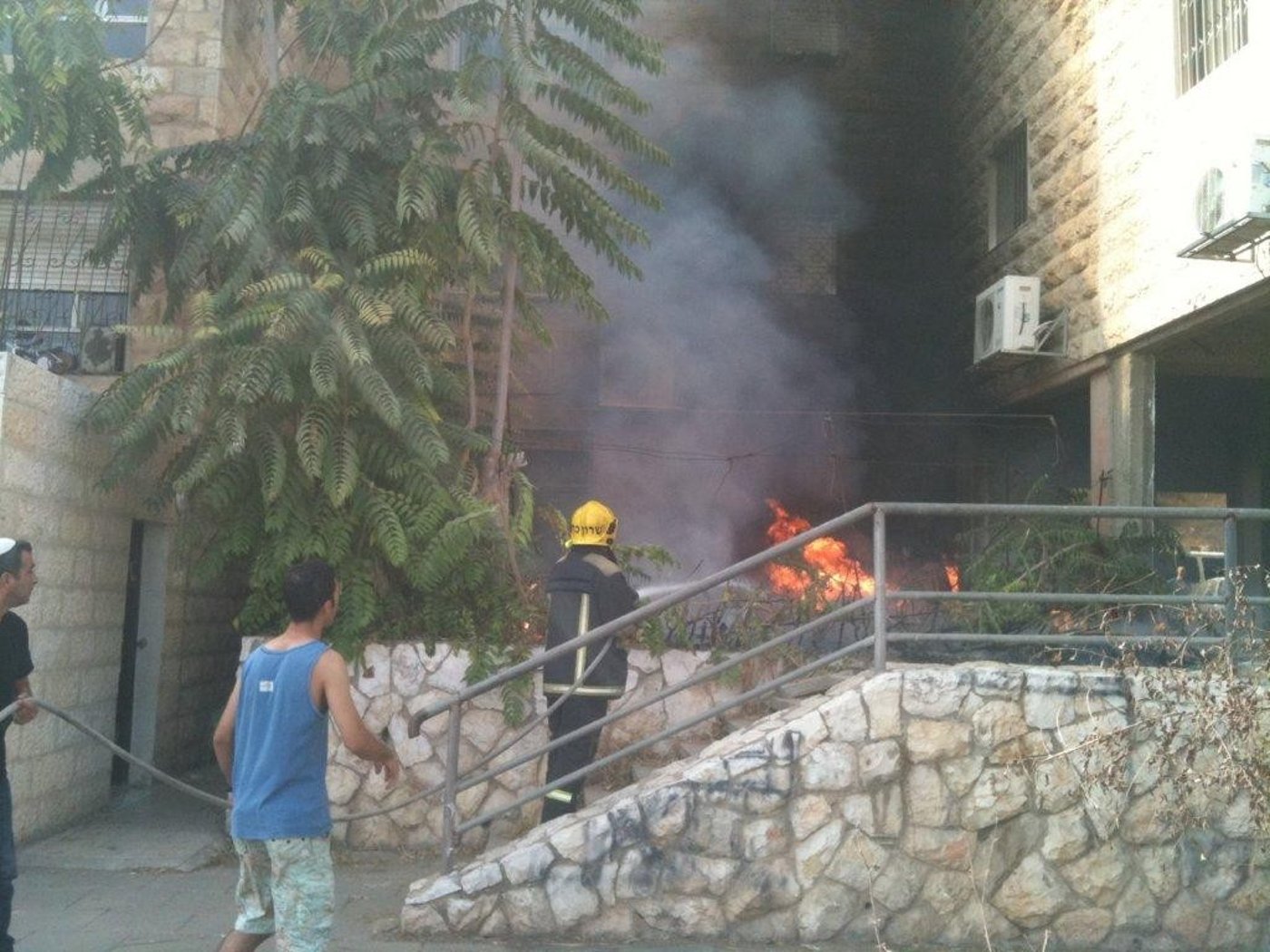 אין גבול: נערי שוליים הציתו גן ילדים