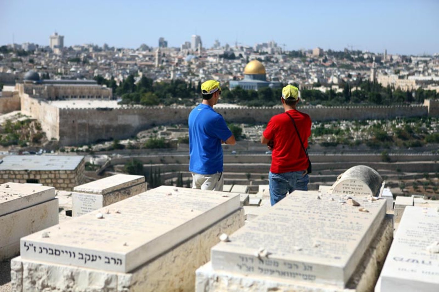 ישראל, 2010: מתפללים בהר-הזיתים, תחת אבטחה