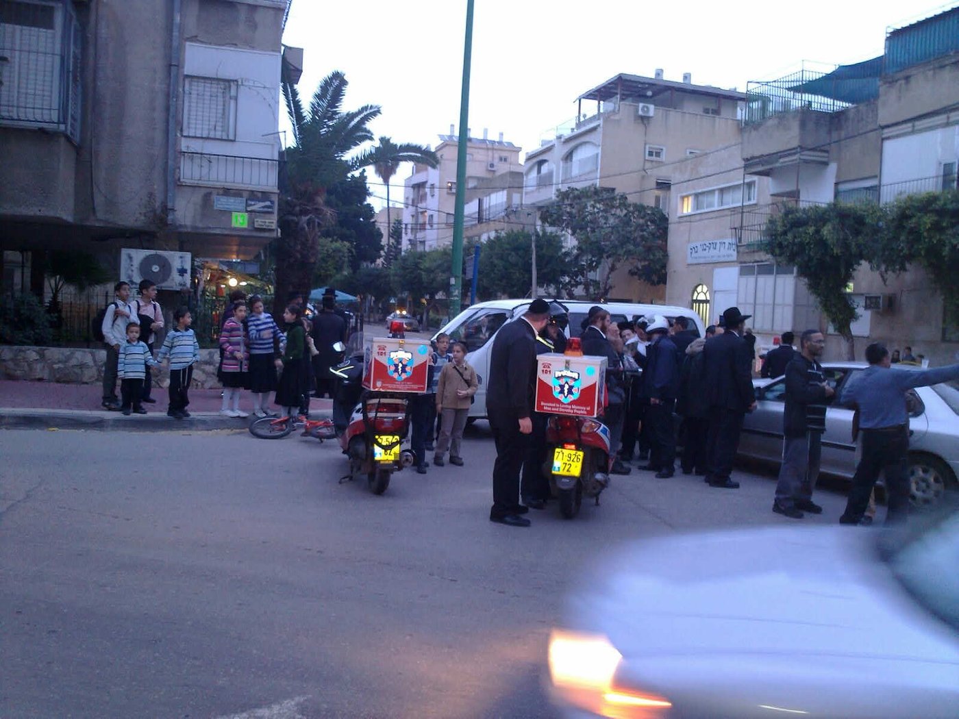 אם ובתה נפצעו בתאונה בבני-ברק