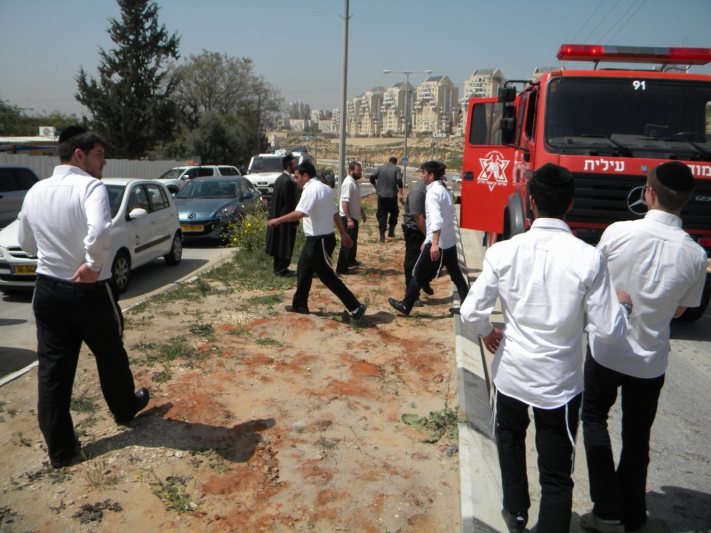 נגמר בנס: "סופרבוס" התנגש במשאית, שניים נפצעו