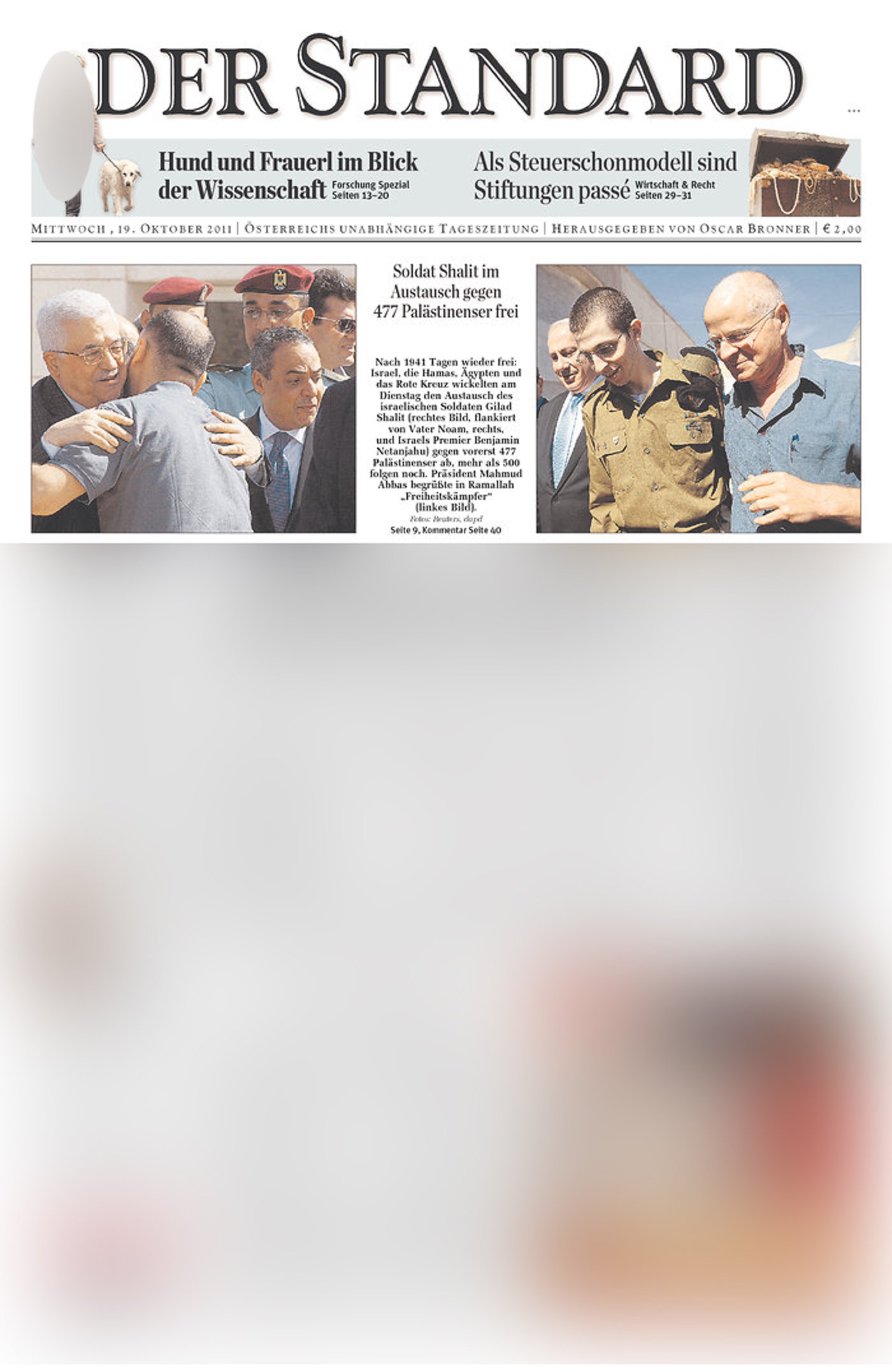 גלעד שליט כבש את כותרות העיתונים הגדולים בעולם ● מיוחד