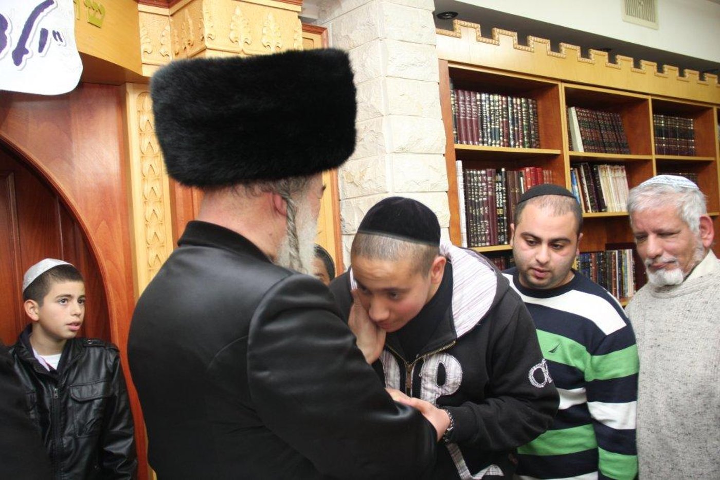 האדמו"ר מאשלג נשא דברי חיזוק באשדוד