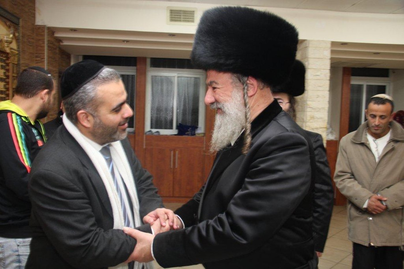 האדמו"ר מאשלג נשא דברי חיזוק באשדוד