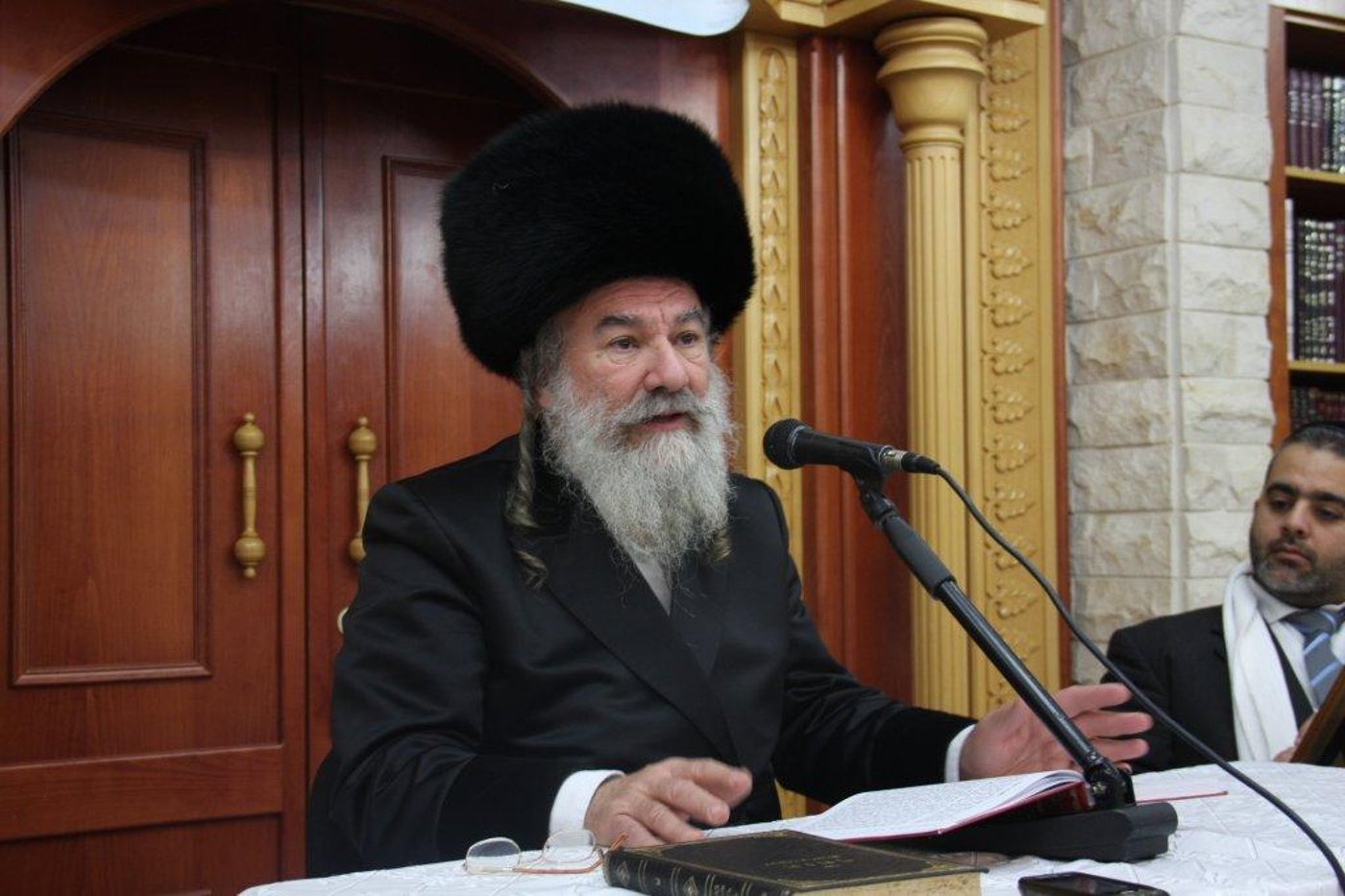 האדמו"ר מאשלג נשא דברי חיזוק באשדוד
