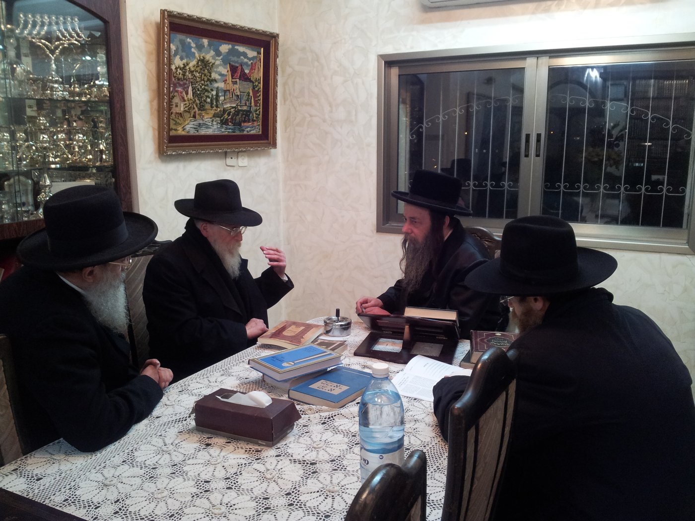 משלחת רבני חב"ד בבתיהם של גדולי ישראל